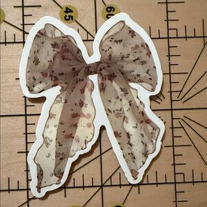 💜13/$13 +Bundle Sticker Sale | Bow Ribbon Elegant Vintage Waterproof Sticker